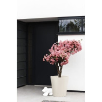 Pot de fleurs - ELHO - Pure Straight Round 50 - Blanc Lin - L 50 x B 4