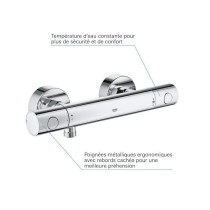 Grohe thermostatic mixer shower precision Get, wall mounting, temperat