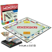 Classic Monopoly, board game, with storage box and large pawns, 2 to 6