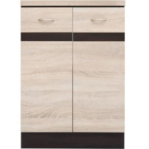 Junona Cooking Low Cabinet 60 Cm - 2 doors - Worktop - Chene Sonoma