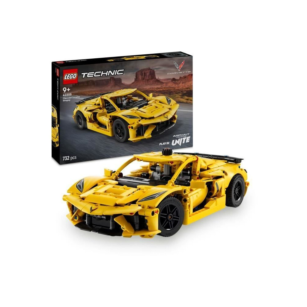 LEGO Technic 42205 Chevrolet Corvette Stingray - Voiture de sport pour