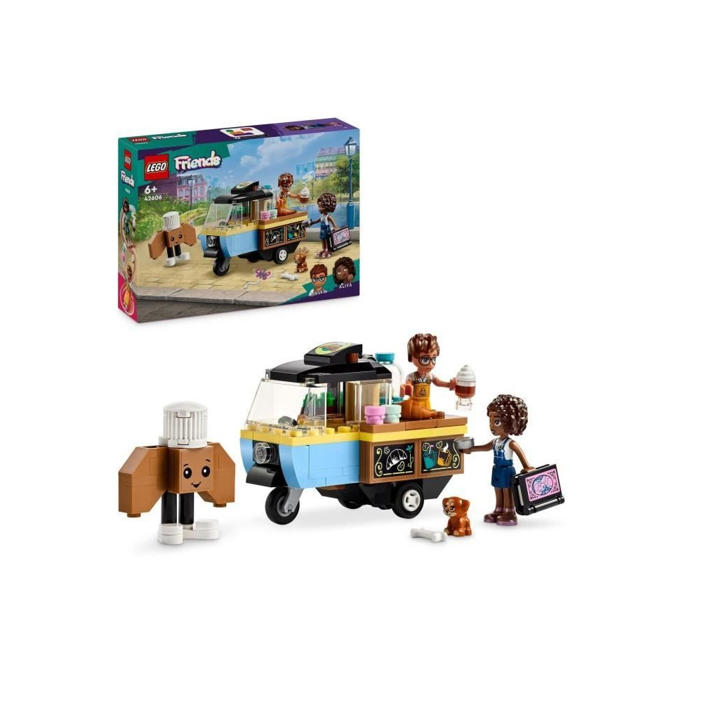 LEGO 42606 Friends Mobile Pastry Cart, Educational Toy with Aliya, Jul