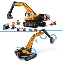 LEGO City 60420 Yellow Construction Excavator, toy for children aged 8