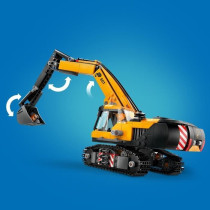 LEGO City 60420 Yellow Construction Excavator, toy for children aged 8