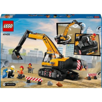 LEGO City 60420 Yellow Construction Excavator, toy for children aged 8