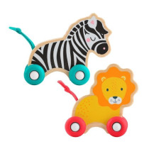 FISHER-PRICE Wooden push animals bones - JFN19