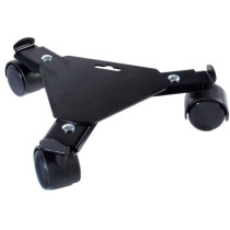 NATURE Roller shelf for extendable plants - Black metal - H6 x 27/37 x
