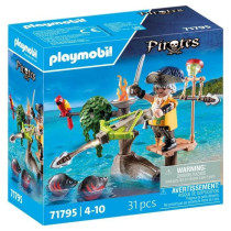 PLAYMOBIL 71795 Pirate avec arbalete et poissons a viser, 31 pieces, D