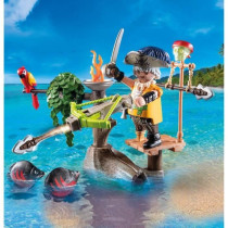 PLAYMOBIL 71795 Pirate avec arbalete et poissons a viser, 31 pieces, D