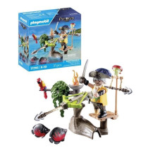 PLAYMOBIL 71795 Pirate avec arbalete et poissons a viser, 31 pieces, D