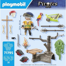 PLAYMOBIL 71795 Pirate avec arbalete et poissons a viser, 31 pieces, D