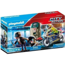 PLAYMOBIL - 70572 - Police Police Officer with Motorcycle and Thief