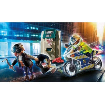 PLAYMOBIL - 70572 - Police Police Officer with Motorcycle and Thief