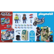 PLAYMOBIL - 70572 - Police Police Officer with Motorcycle and Thief