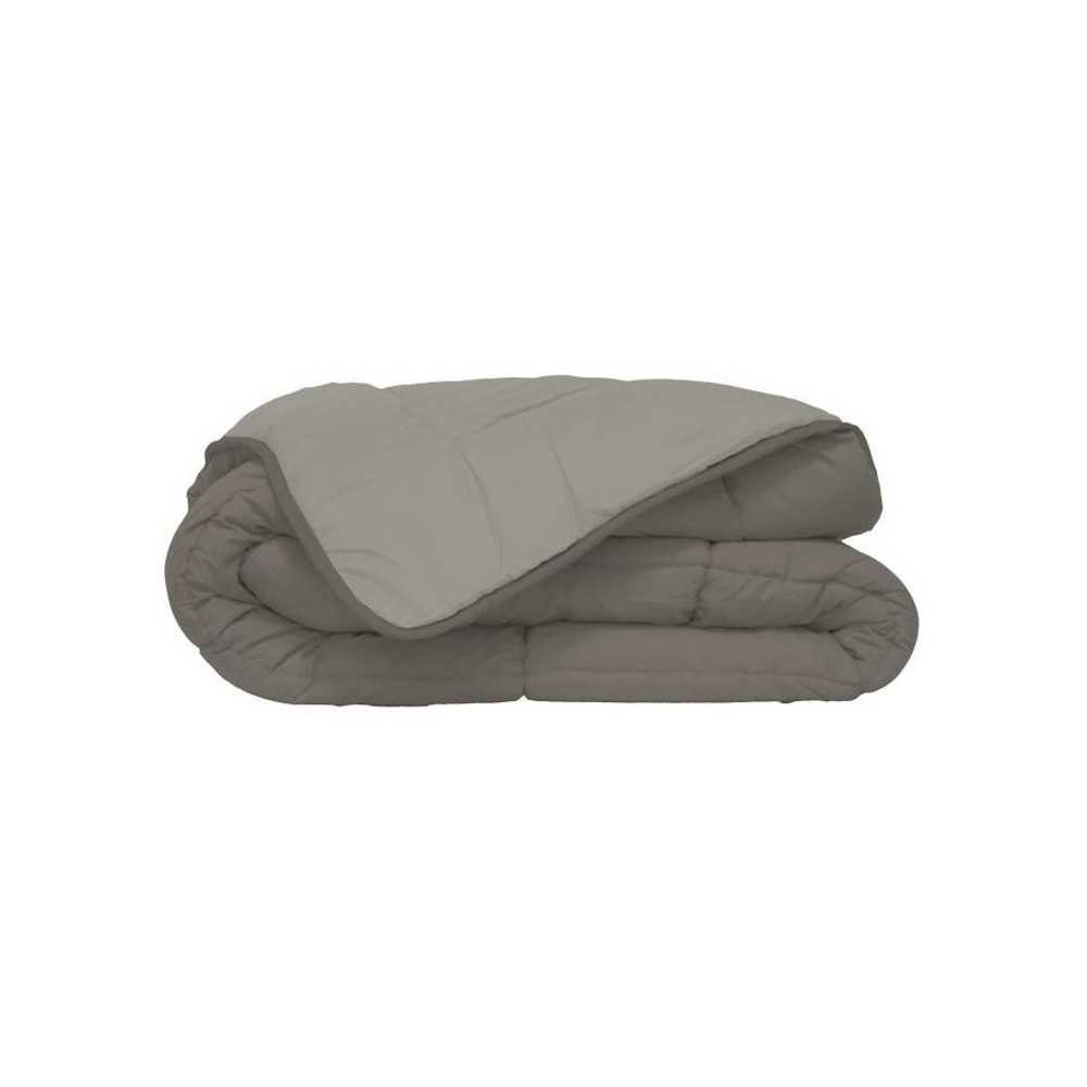 Quilt Microfiber 400g / m² CALGARY Taupe & Linen 220x240cm Quilt Microfiber 400g / m² CALGARY Taupe & Linen 220x240cm