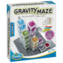 Gravity Maze Logic Game, Puzzle, Marble Run, Construction, 60 Challeng