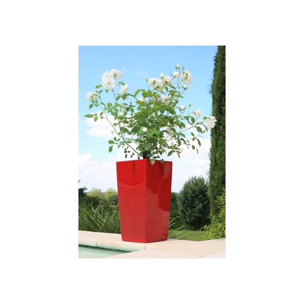 Riviera Flower Pot nuance - Square - 29 x 29 x H 52 cm - Red Riviera Flower Pot nuance - Square - 29 x 29 x H 52 cm - Red