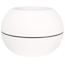 RIVIERA GRANIT BOULE round flower box - Plastic - Diameter 40 cm - Whi