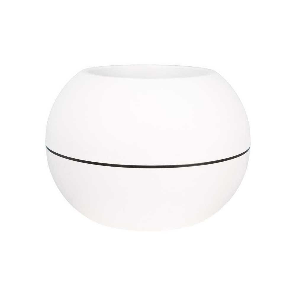 RIVIERA GRANIT BOULE round flower box - Plastic - Diameter 50 cm - Whi RIVIERA GRANIT BOULE round flower box - Plastic - Diameter 50 cm - Whi