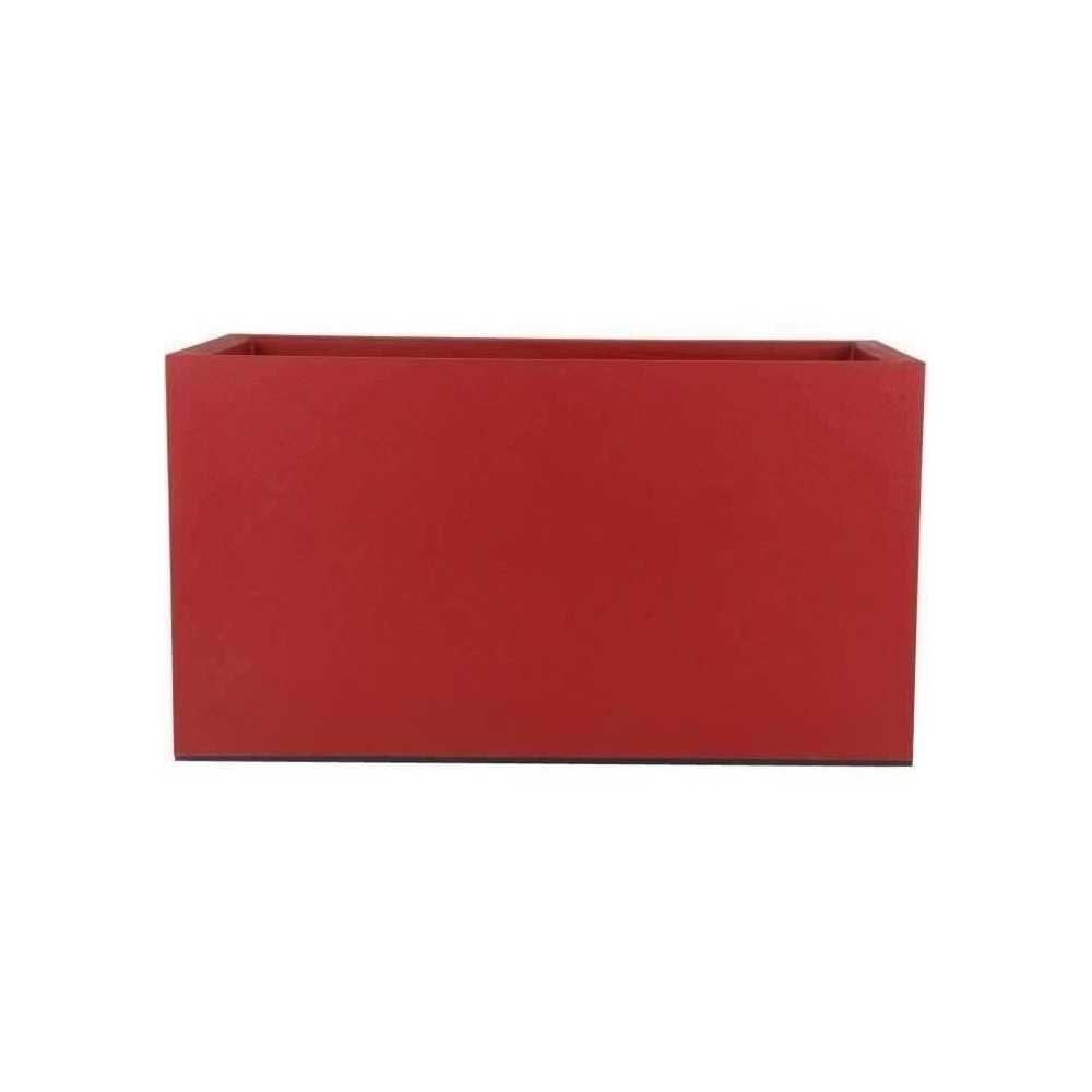Granite flower bin - 60x30 cm - red