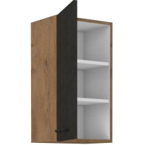 ROCK tall unit - Melamine with lancelot oak and matera gray decor - 1