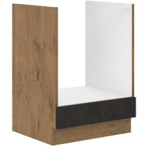 ROCK oven cabinet - Melamine with lancelot oak and matera gray decor -