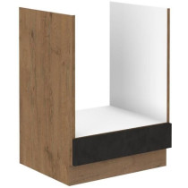 ROCK oven cabinet - Melamine with lancelot oak and matera gray decor -