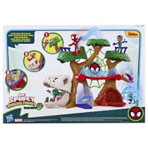 Spidey Dino-Webs Forest Base Playset, Superhero Figures and Accessorie