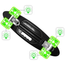 STAMP Skateboard 24 x 7 SKIDS CONTROL with handle and illuminated whee