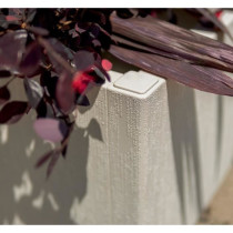 Flower box - ETHICA - Graphite - Square - 38 L - STEFANPLAST