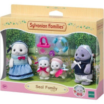 Articulated Family - SYLVANIAN FAMILIES - Seal Family - 4 Characters a