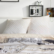 Parure de lit - TODAY - JAVA - 2 personnes - 240x220 cm - Coton - Impr