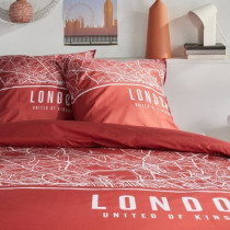 Parure de lit - TODAY - JAVA - 2 personnes - 240x220 cm - Coton - Impr