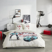 Parure de lit - TODAY - JAVA - 2 personnes - 240x220 cm - Coton - Impr