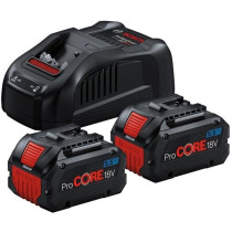 Pack de 2 batteries 18V Procore 5,5Ah + chargeur rapide - BOSCH - 1600
