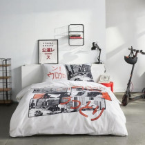 Parure de lit - TODAY - JAVA - 2 personnes - 240x220 cm - Coton - Impr