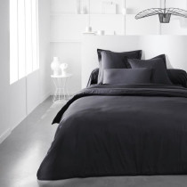Pillowcase TODAY Essential - 63 x 63+5 cm - 100% UNE cotton - charcoal