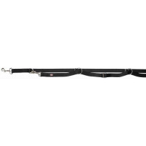 TRIXIE Premium adjustable leash - Extra long - L-XL: 3m - 25mm - Black