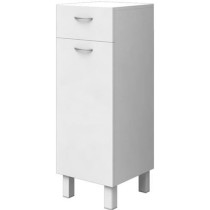 ESSENTIAL - Storage unit 1 door 1 drawer - White - L 30 cm