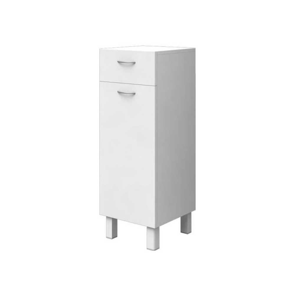 ESSENTIAL - Storage unit 1 door 1 drawer - White - L 30 cm