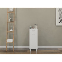 ESSENTIAL - Storage unit 1 door 1 drawer - White - L 30 cm