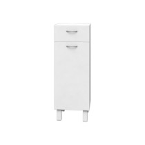 ESSENTIAL - Storage unit 1 door 1 drawer - White - L 30 cm