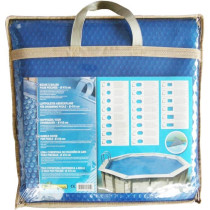 Bubble cover for wooden swimming pool - UBBINK - Rectangular 350x650 -