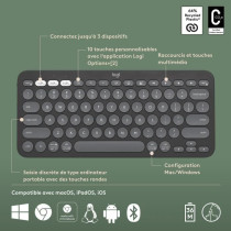 LOGITECH - Wireless keyboard - Pebble Keys 2 K380s - Bluetooth - Easy-