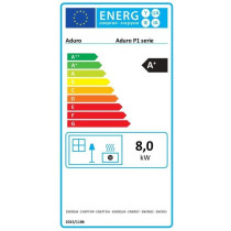 Poele a pellets - ADURO - P1.3 - 50703B - 8 KW - Noir