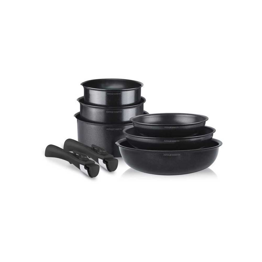 Batterie de cuisine induction - Arthur Martin - AM925B - Aluminium - 8