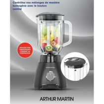 Blender en verre - ARTHUR MARTIN - AMPB40 - 1,5L - 400W - 2 vitesses +
