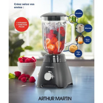 Blender en verre - ARTHUR MARTIN - AMPB40 - 1,5L - 400W - 2 vitesses +