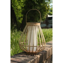 Lampe solaire en bambou - Marta - Beige