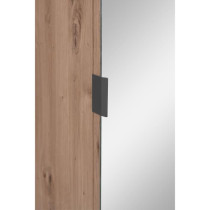 Vestiaire avec miroir - MEDAN 42A - Anthracite / Chene artisan - 80 x